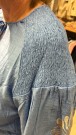 Isay dk - Bluse blå m/broderi thumbnail